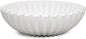 Ruffle Decorative Bowl, Large Fruit Bowl for Kitchen Counter, Stylish Key Bowl for Entry Table, Handcrafted Home Decor Display bowl, White