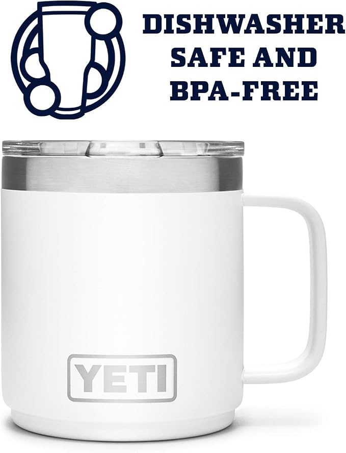 YETI Rambler 10 oz Stackable Mug, Vacuum Insulated, Stainless Steel - Image 4