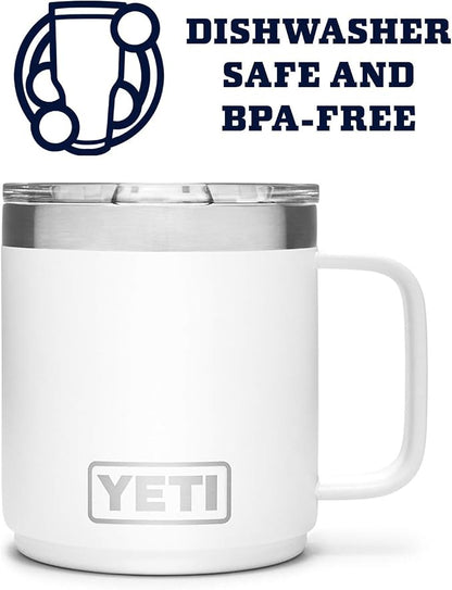 YETI Rambler 10 oz Stackable Mug, Vacuum Insulated, Stainless Steel - Image 4