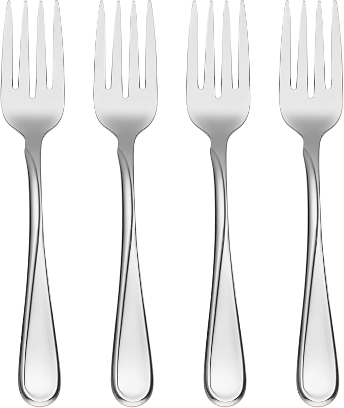 Oneida Silverware Set, Flight Everyday Flatware Salad Forks Set, Service by Oneida