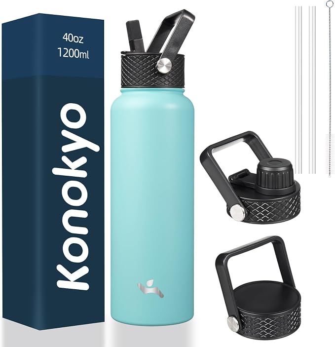 Konokyo 40 oz Insulated Stainless Steel Water Bottle by Konokyo