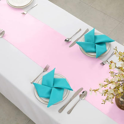 Horbaunal 6 Pack Satin Runners 12 x 72 Inch, Light Pink | Bright Silky Smooth - Image 6
