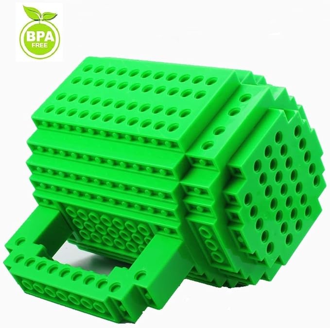 DEEXITO Build on Brick Coffee Mugs, Creative DIY Kids Party Cups - Image 3