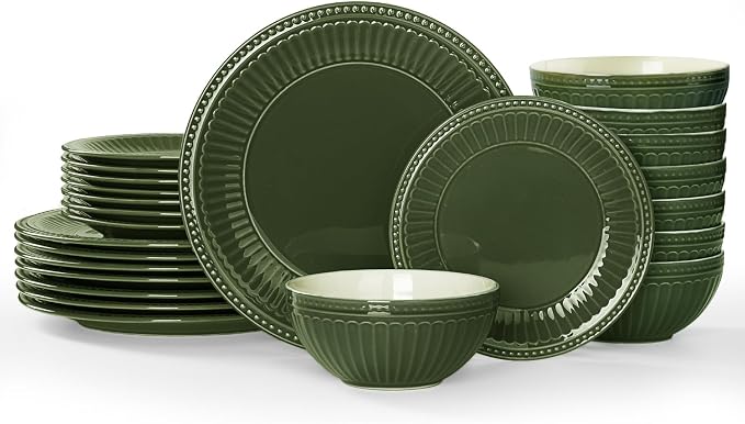 Famiware Ceramic Plates and Bowls Sets, Handmade Dishes Dinnerware by Famiware