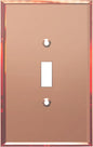LIDER Toggle Switch Acrylic Wall Plate, Mirrored Light Switch Plate, Plexiglass Switch Cover, Mirror-like Reflective Finish, Modern Upgrade, Oversized 1-Gang 5.25" x 3.44", Rose Gold