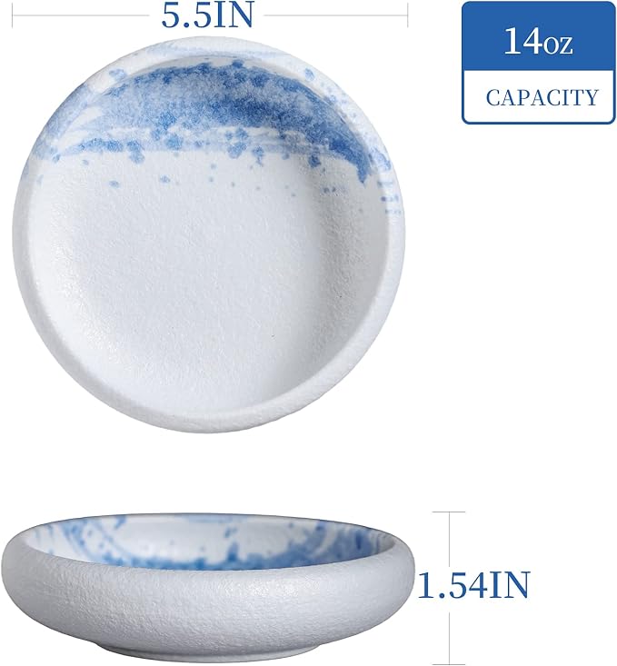 Uaral Salad Plate Stone Plates Appetizer Plates Portion Plate Japanese Serving - Image 5