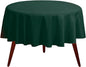 Gee Di Moda Round Tablecloth - 120 Inch Hunter Green Round Table Cloth for 60 to 96 Inch Round Tables - Heavy Duty Washable Fabric - for Buffet Table, Holiday Party, Dinner, Wedding & Baby Shower