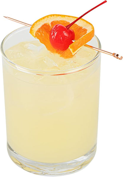 Restaurantware-Vetri 11 Ounce Old Fashioned Glasses, 6 Dishwashable Whiskey Glasses - No-Lead, Thick Bottom, Clear Glass Tumblers For Scotch, Durable, For Drinking Liquor, Bourbon, Or Cognac
