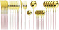 JASHII Flatware Serving Set 24 Piece, Stainless Steel Silverware Set, Modern by JASHII