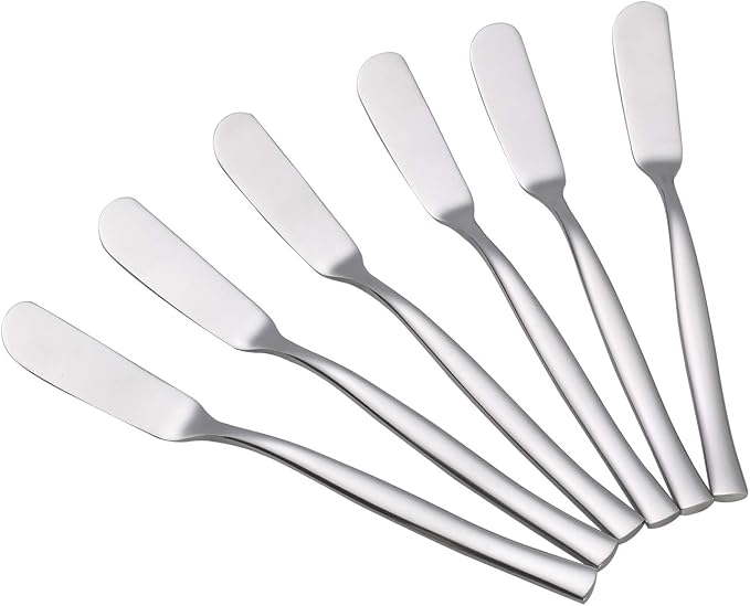 Stainless Steel Butter Knife Set of 12, Spreader Knives by Xowine