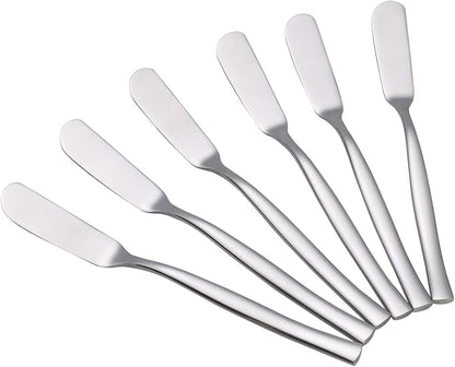 Stainless Steel Butter Knife Set of 12, Spreader Knives by Xowine