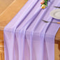 Lilac Chiffon Table Runner Summer Boho Wedding Birthday Party Decor | 10ft by Socomi