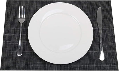 SHACOS Placemats Set of 8 Woven Vinyl Place Mats - Image 3