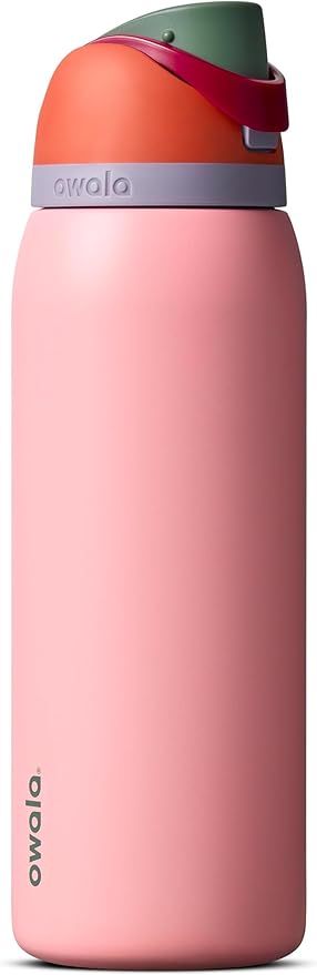 Owala FreeSip Stainless Steel Water Bottle 40 oz Sugar High by Unknown