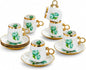 Porcelain Tea Cups and Saucers Set by Unknown