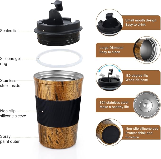 CS COSDDI 12 oz Stainless Steel Vacuum Insulated Tumbler - Image 2