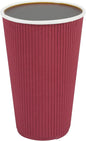 Restaurantware Ripple Wall Coffee Cups 500 Count 16 Ounce Insulated Crimson by Restaurantware