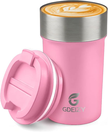 17oz Insulated Travel Coffee Mug, Stainless Steel Cup by Unknown