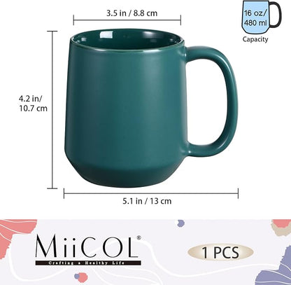 Miicol Ceramic Coffee Mug, 16 oz Large Coffee Cup, Tea Mug - Image 3