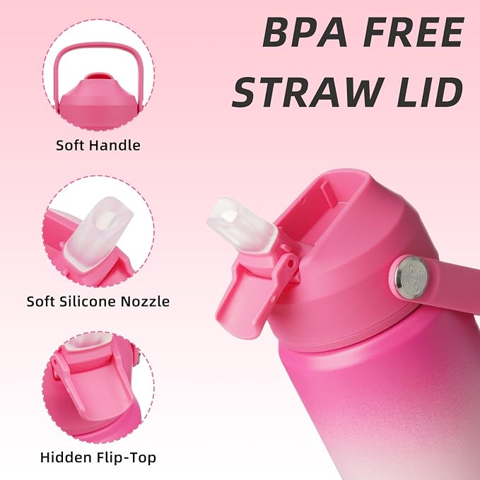 BJPKPK 12oz Insulated Water Bottle, Stainless Steel Bottle - Image 2
