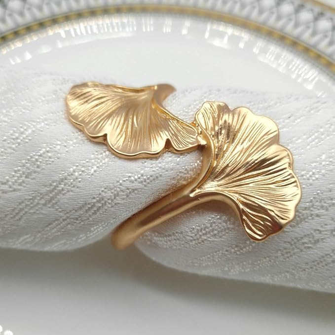 Ginkgo Leaf Napkin Rings - Image 5