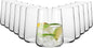 Krosno Water Glasses, 16.5 oz, Set of 12, Infinity Collection, Lead-Free Premium Crystalline Glassware, Everyday Drinking Glasses, Dishwasher Safe, Made in Europe