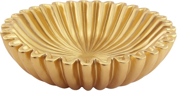 Large Modern Decorative Ruffle Bowl by Unknown