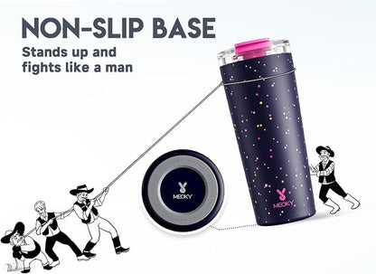 Meoky 24 oz Insulated Travel Coffee Mug: Leak Proof Lid, Plum Stardust | - Image 8