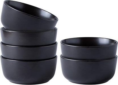 AmorArc Stoneware Cereal Bowls Set of 6, 26oz Soup Ceramic Bowls Set | Modern by AmorArc