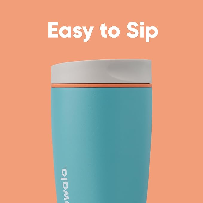Owala SmoothSip Slider Insulated Stainless Steel Coffee Tumbler, Reusable Iced - Image 2
