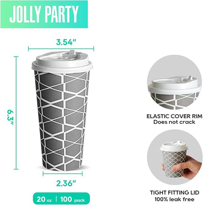 JOLLY PARTY Disposable Coffee Cups - Image 2