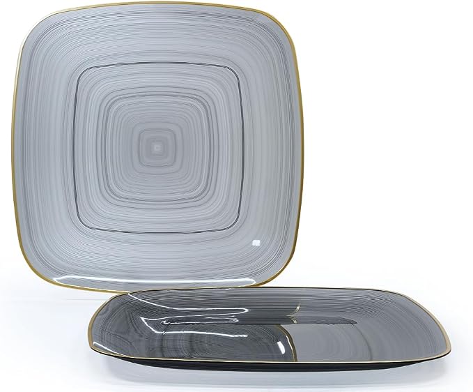 " OCCASIONS " 320pcs set-Wedding Party Disposable Plastic Plate Set -40 x 10'' - Image 2