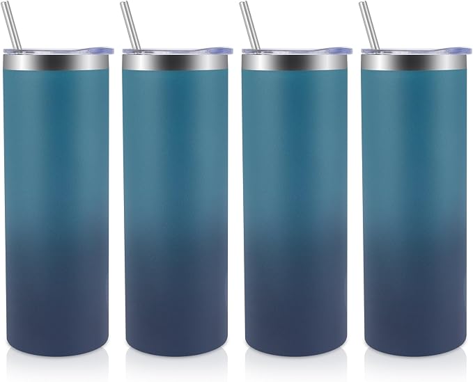 Volhoply 4 Pack Skinny Tumblers by LiveFully%EF%BC%8CDrinkFreely%E2%80%94KeepGoingwithVolhoply%EF%BC%81
