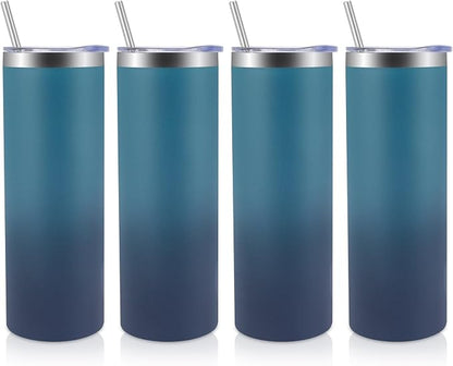 Volhoply 4 Pack Skinny Tumblers by LiveFully%EF%BC%8CDrinkFreely%E2%80%94KeepGoingwithVolhoply%EF%BC%81