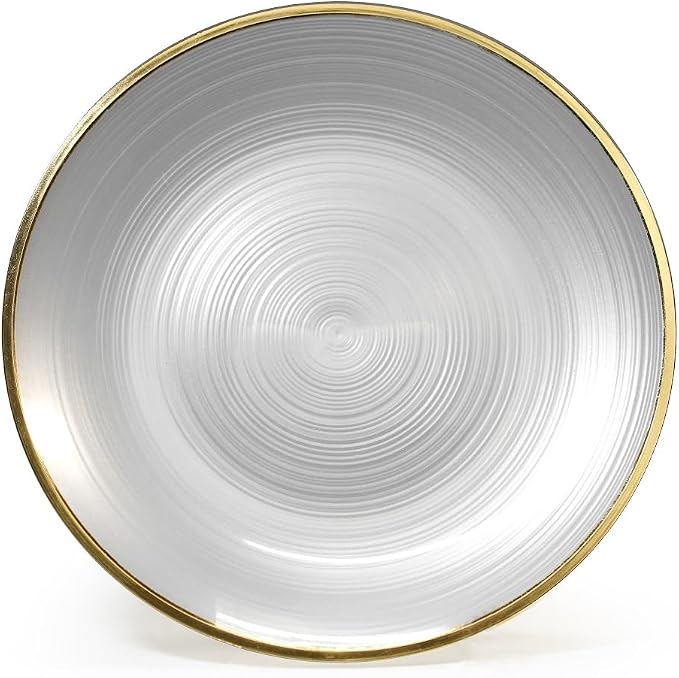 " OCCASIONS " 200pcs set-Wedding Party Disposable Plastic Plate Set -25 x 10'' - Image 2