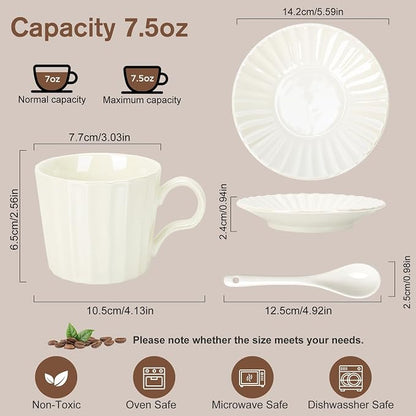 7.5oz Ceramic Cappuccino Cup - Image 2