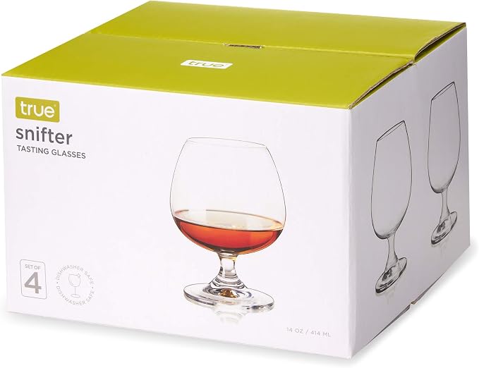 True Brandy Bourbon Whiskey Cognac Scotch Drinking Glasses, Superb Lead-Free - Image 8