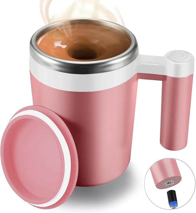 Self Stirring Mug, Rechargeable Auto Magnetic Coffee Mug by FCSWEET