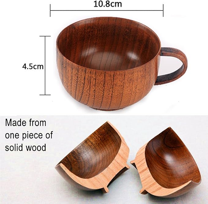 Handmade Wood Bowl, for Rice, Decoration - Image 2