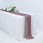 Efavormart 10ft Violet Amethyst Cheesecloth Table Runner by efavormart