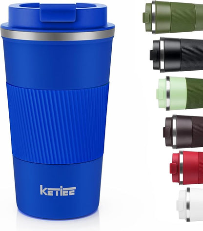 KETIEE Travel Coffee Mug 12oz: Insulated Travel Mug by KETIEE