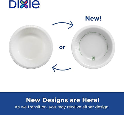Georgia-Pacific Dixie 12oz Medium-Weight Paper Bowls by GP PRO, White, UXB12WS, 500 Bowls Per Case