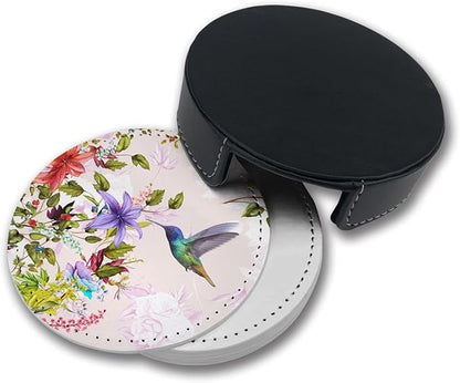Hummingbirds Bird Flower Coasters - Image 6