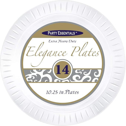 Party Essentials Elegance Quality Hard Plastic 10.25-Inch Round Party/Dinner - Image 2