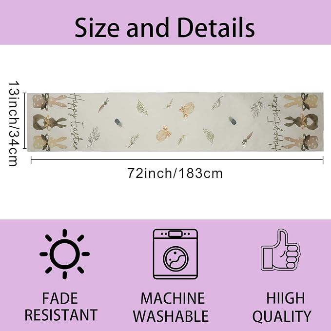 Easter Table Runner Decorations - Image 7