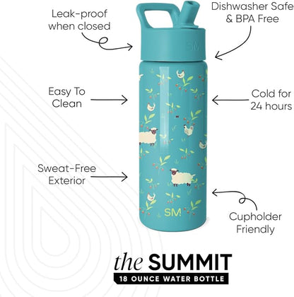 Simple Modern Kids Water Bottle & Toddler Cup | 18oz | Sheep | Insulated - Image 2
