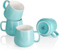 Teocera Ceramic Coffee Mug Set of 4-12 oz Coffee Mugs by Teocera