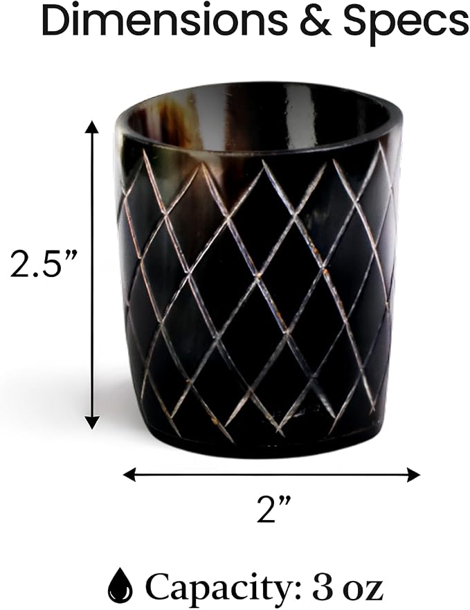 Handicrafts Home Viking Horn Shot Glasses Set of 12, Rustic Viking Drinkware - Image 6