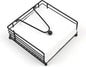 Fengzhe Napkin Holder for Table, Suitable for Kitchen, Restaurant, and Outdoor Use, Paper Cocktail Napkin Holder that Matches Various Dining Room Decor Styles, Black (7'' x 7''x 2.75'', Matte Black)