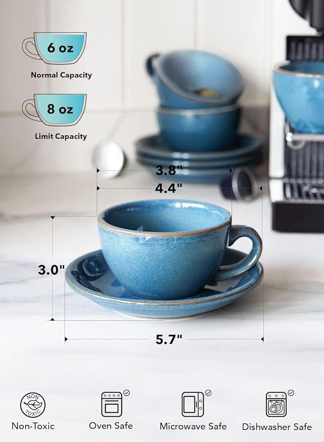 LE TAUCI 6 oz Cappuccino Cups - Image 7